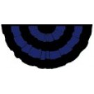 3' x 6'  Full Fan - Nylon Mourning Colors